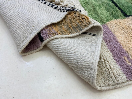 Tapis Berbères Mrirt Laine Fait Main Azlif - Bauhaus