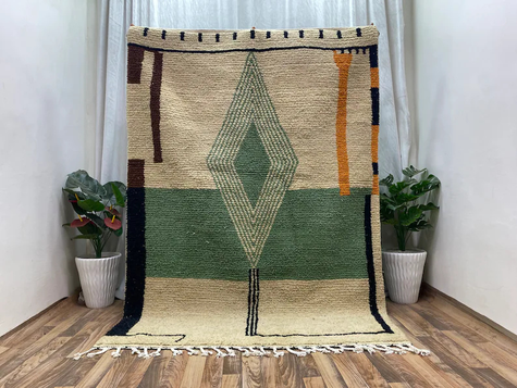Tapis Berbères Azilal 100% Laine Fait Main | Azlif – Agave