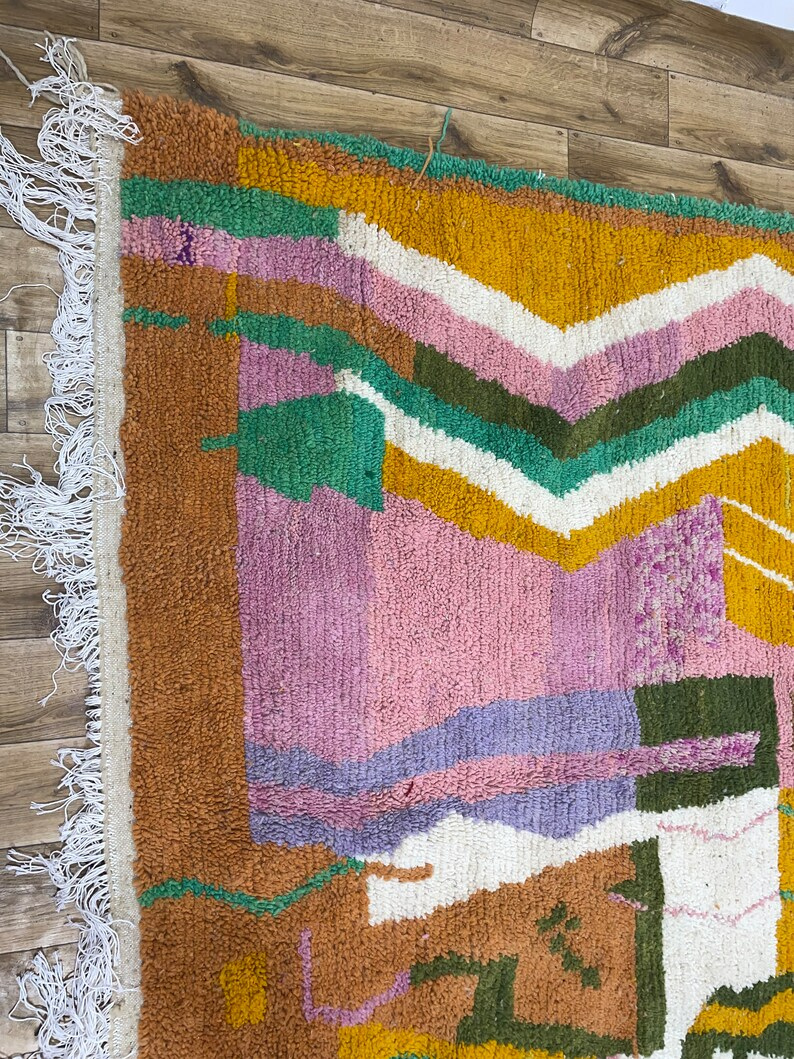 Tapis Berbères Azilal Laine Fait Main Azlif - Picasso
