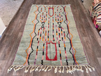 Tapis Berbères Azilal Laine Fait Main Azlif - The Sage Garden