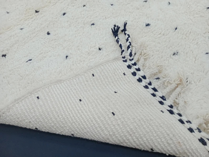 Tapis Berbères Beni Ouarain Laine Fait Main Azlif - Polka Cloud