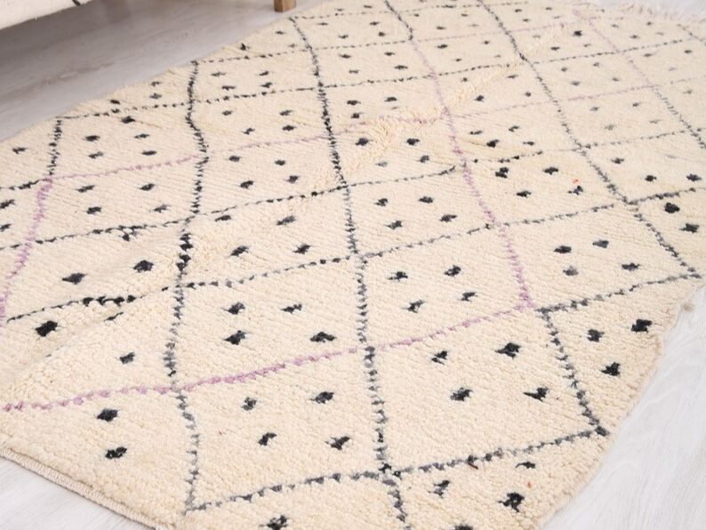 Tapis Berbères Azilal Laine Fait Main Azlif - Mirage