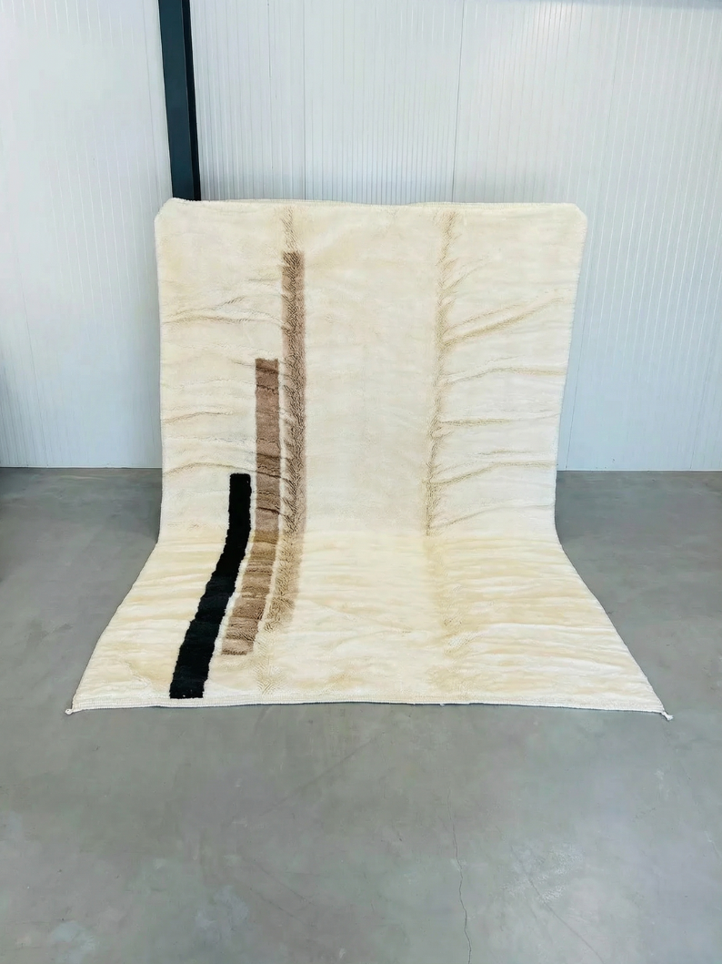 Tapis Berbères Mrirt 100% Laine Fait Main | Azlif – Épure