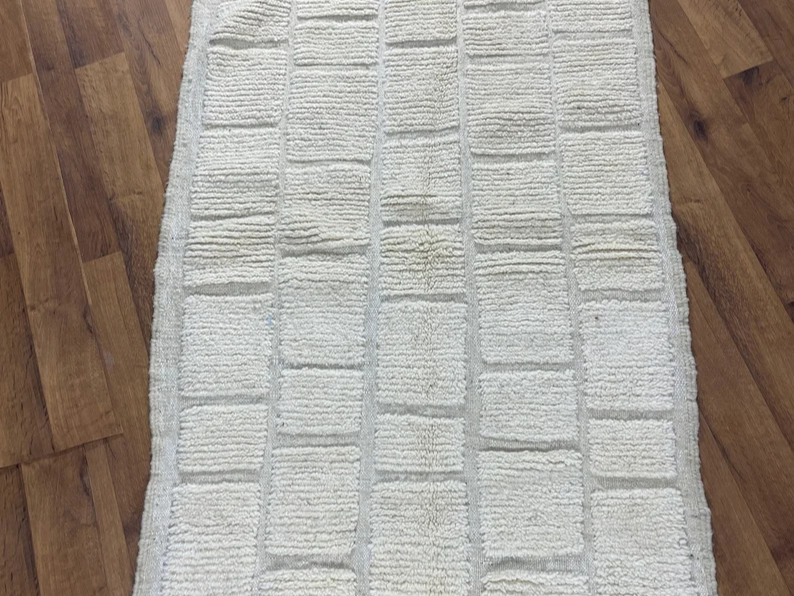 Tapis Berbères Azilal Laine Fait Main Azlif - Carrés