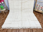 Tapis Beni Ouarain Laine Fait Main Azlif - Silence