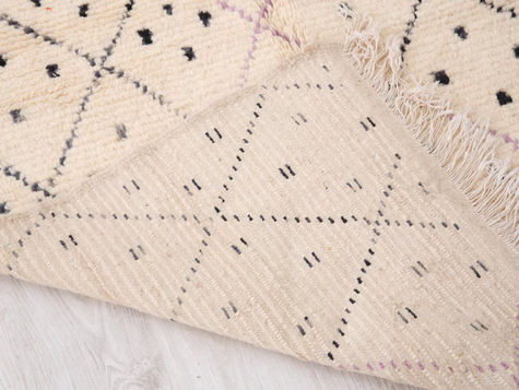 Tapis Berbères Azilal Laine Fait Main Azlif - Mirage