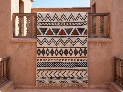 Tapis Berbères Beni Ouarain 100% Laine Fait Main | Azlif – Atlas Heritage