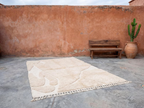 Tapis Beni Ouarain Laine Fait Main Azlif - Dune