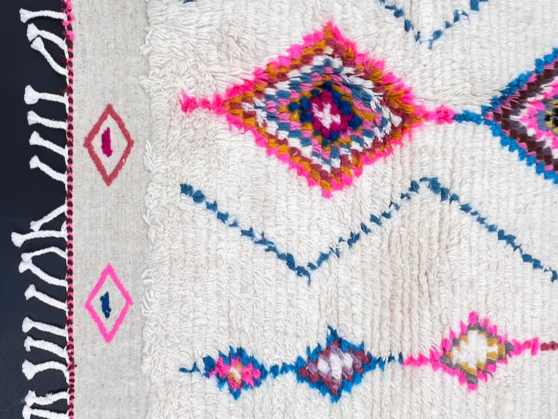 Tapis Berbères Azilal Laine Fait Main Azlif - Festival