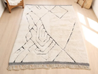 Tapis Berbères Mrirt 100% Laine Fait Main | Azlif – Gravure