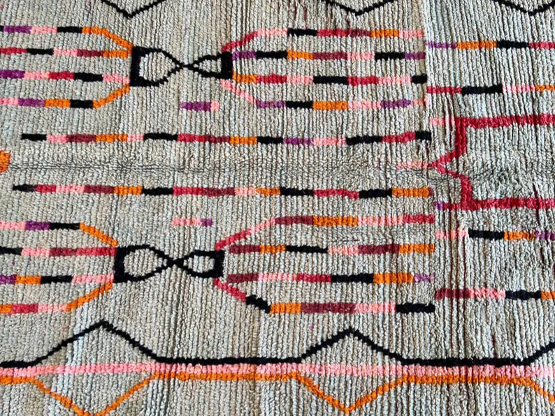 Tapis Berbères Azilal Laine Fait Main Azlif - The Sage Garden