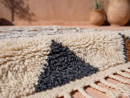 Tapis Berbères Beni Ouarain Laine Fait Main Azlif - Atlas Heritage