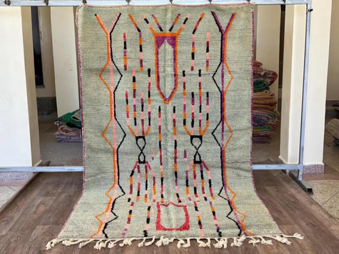 Tapis Berbères Azilal 100% Laine Fait Main | Azlif – The Sage Garden