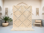 Tapis Berbères Mrirt 100% Laine Fait Main | Azlif – Damier