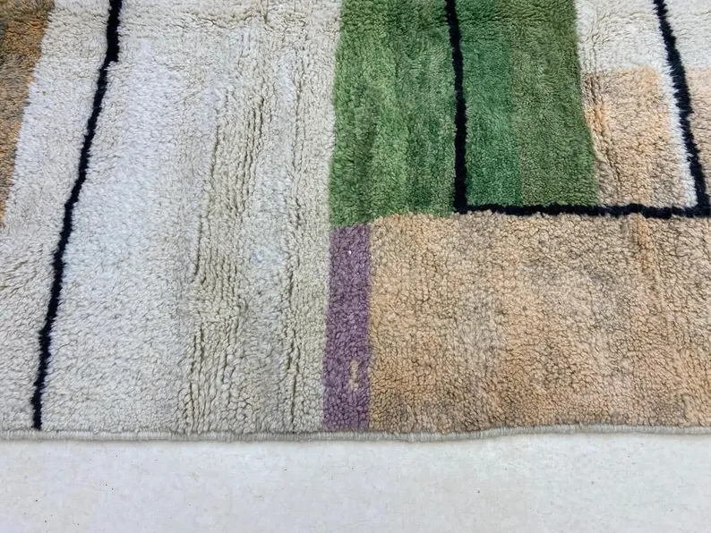 Tapis Berbères Mrirt Laine Fait Main Azlif - Bauhaus